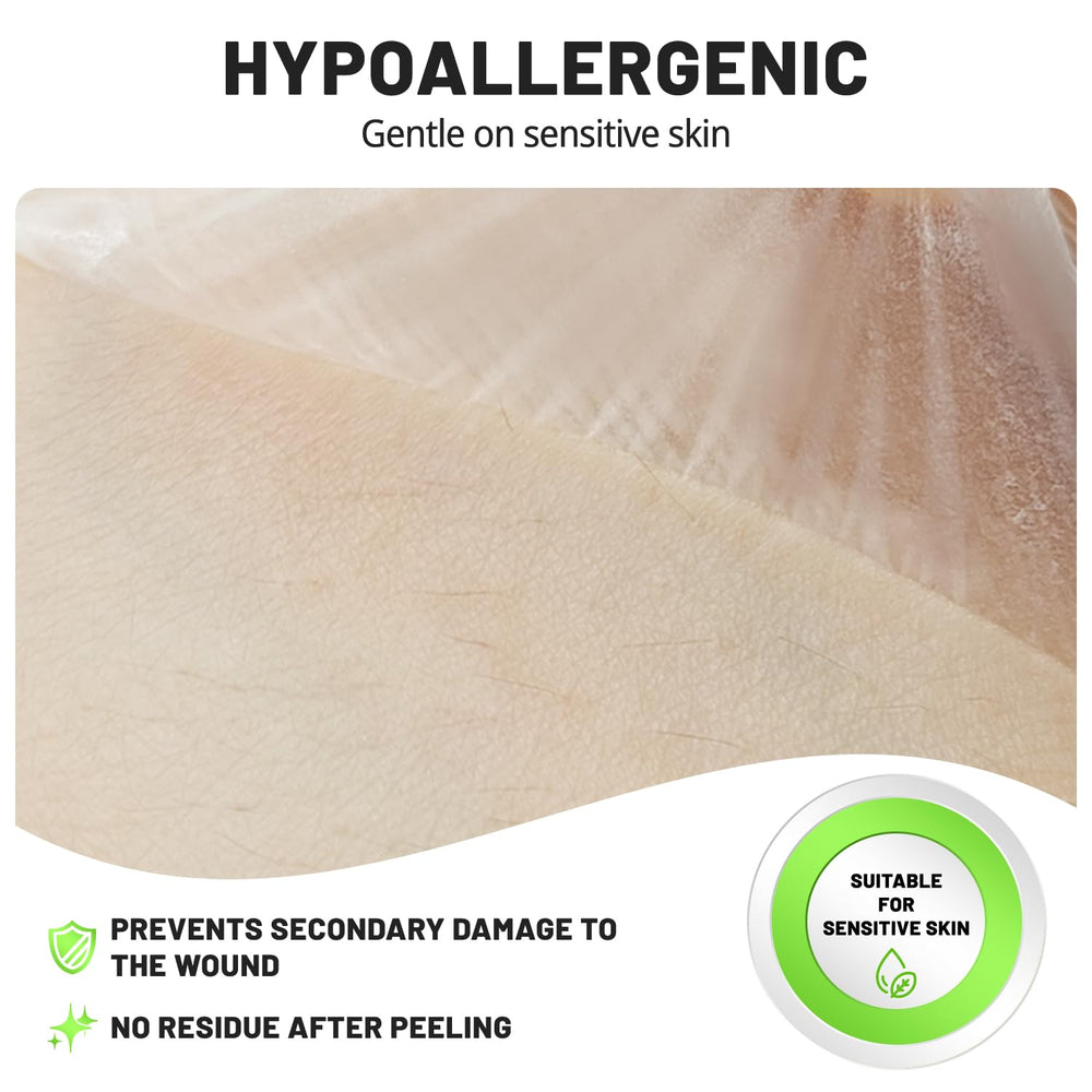 Hysimedy pre-cut dressing simplifies placement with direct wound visibility.