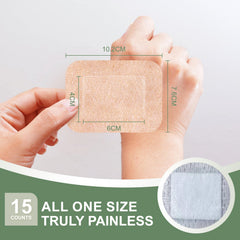 Hysimedy silicone bandage central pad detail shows non-stick design