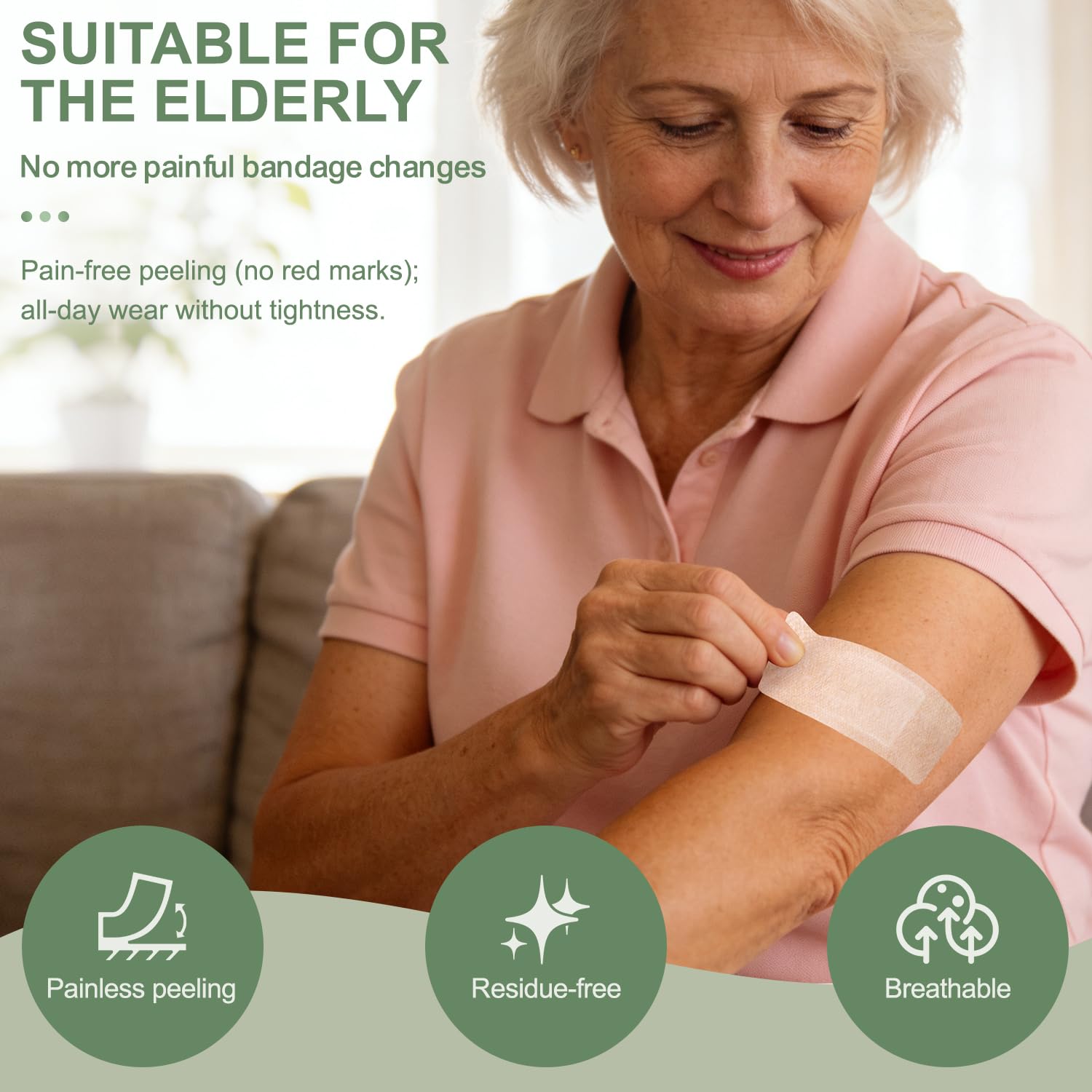 Hysimedy large silicone bandage shows kid-friendly adhesion for active joints