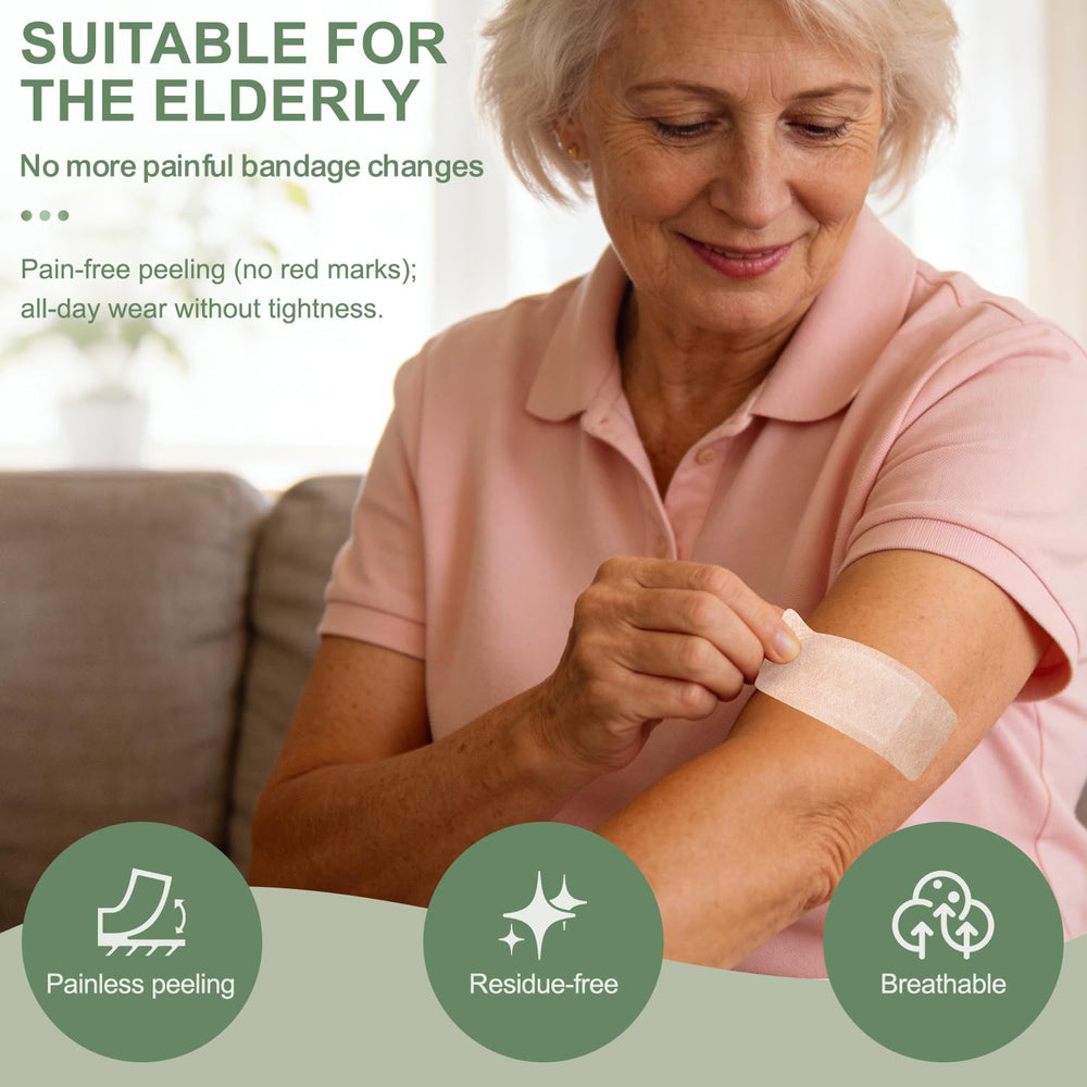 Hysimedy large silicone bandage shows kid-friendly adhesion for active joints