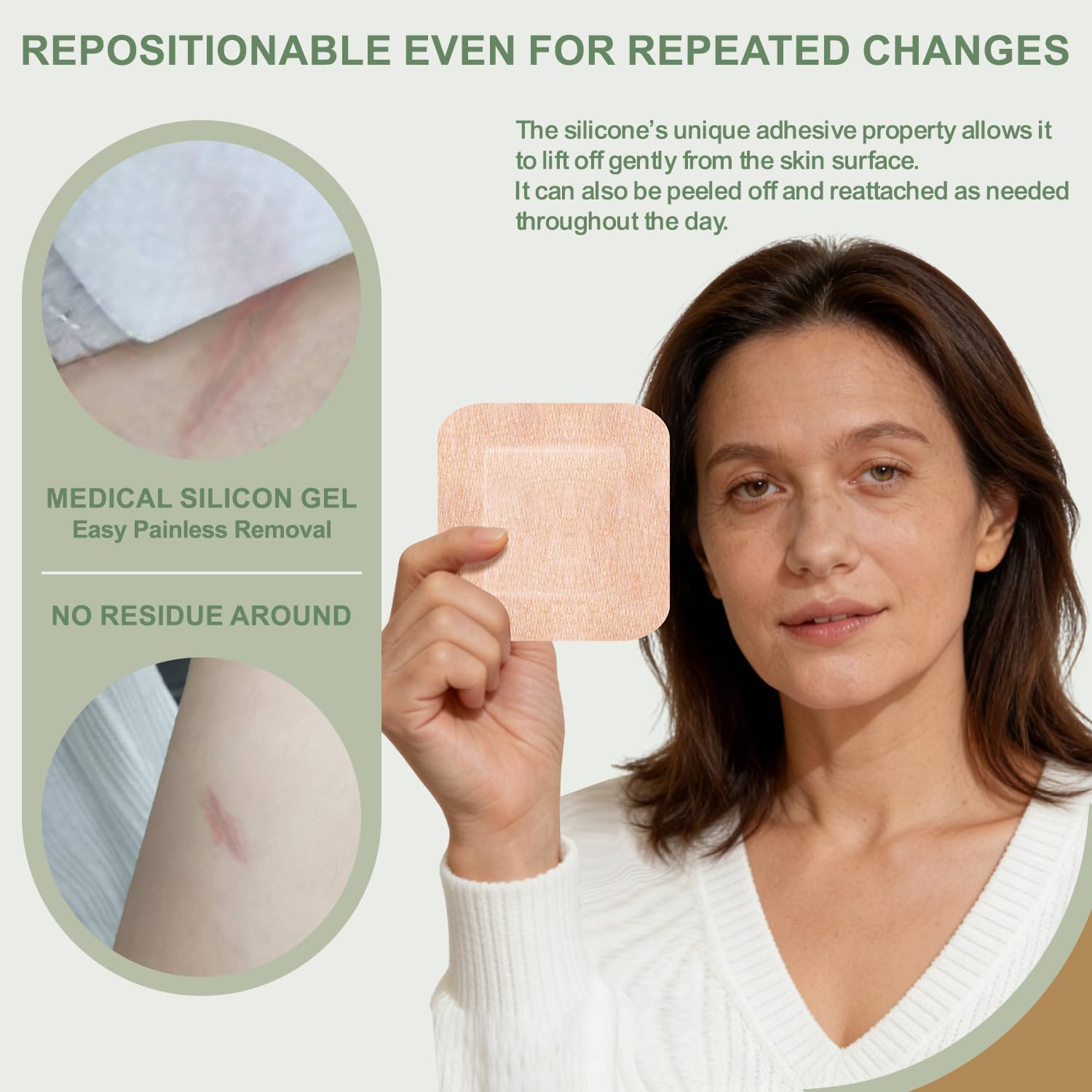 Hysimedy latex-free pack suitable for adhesive-sensitive users