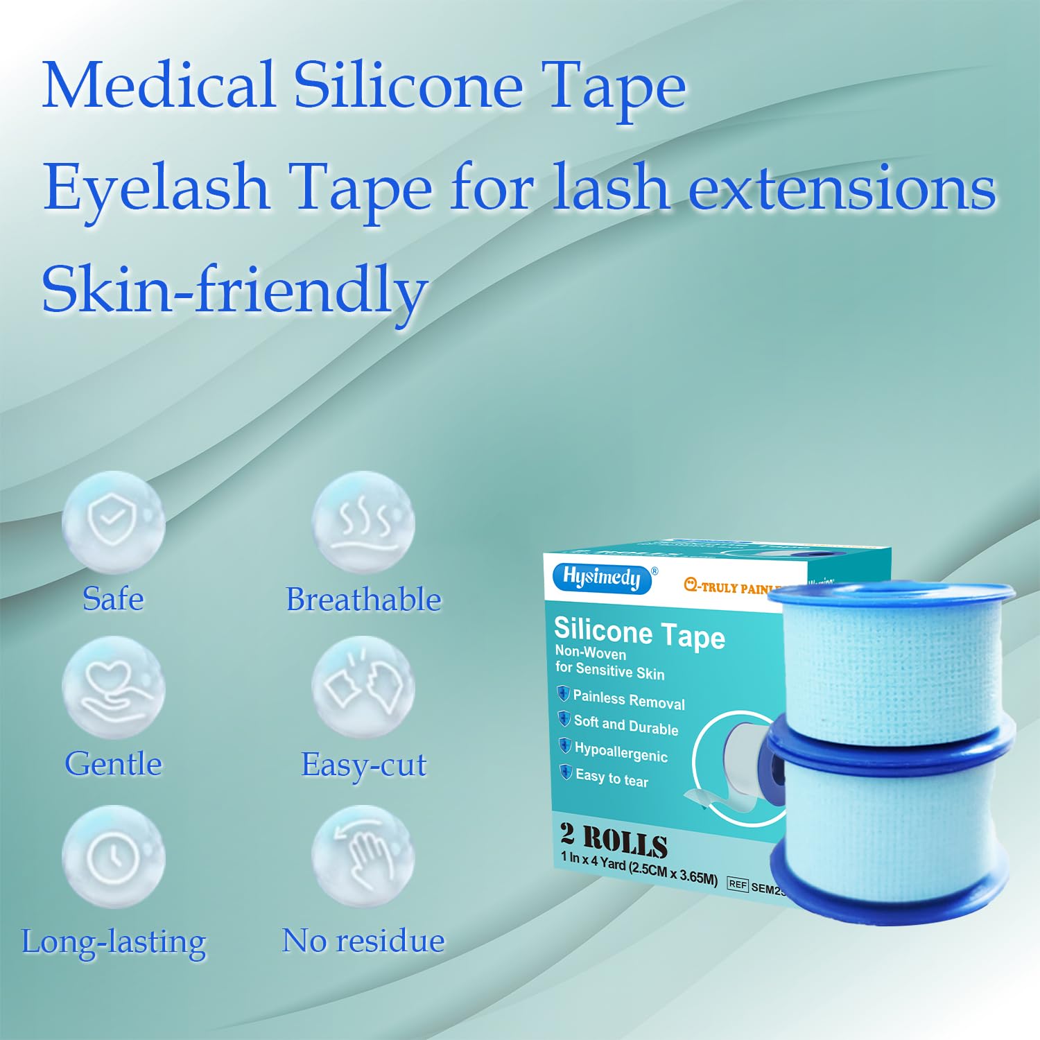 Easy tear by hand for quick application on gauze or cannulas.