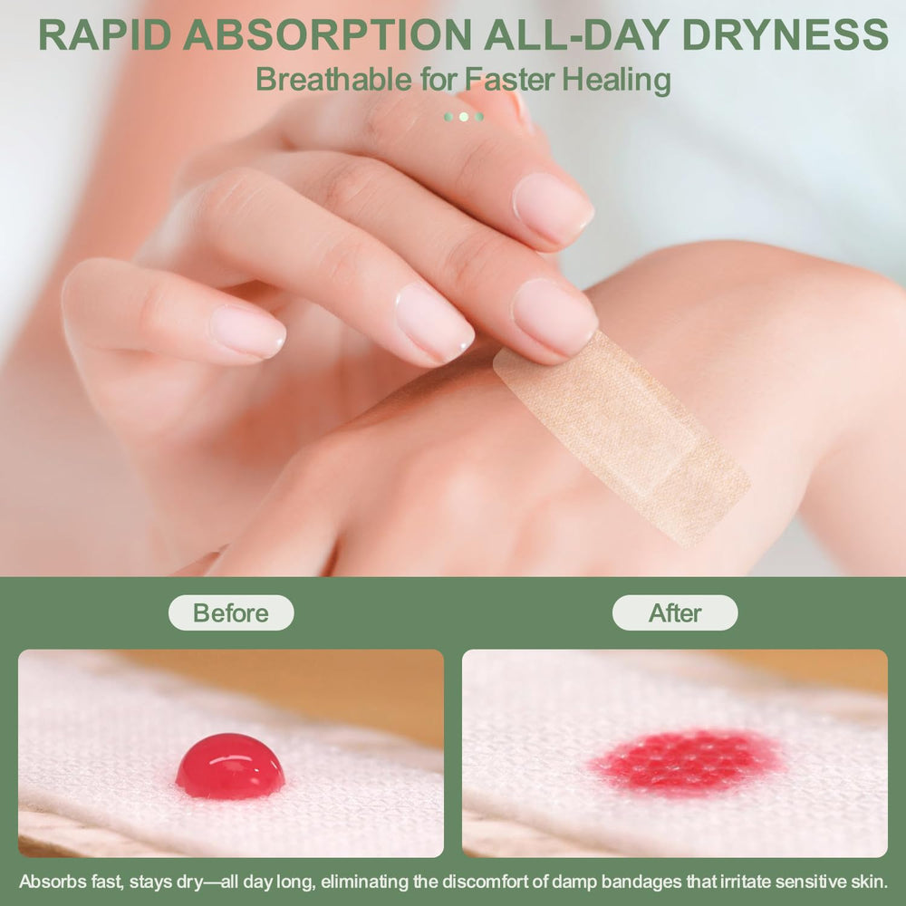 Hysimedy water-vapor permeable bandage; keeps skin dry and comfortable.