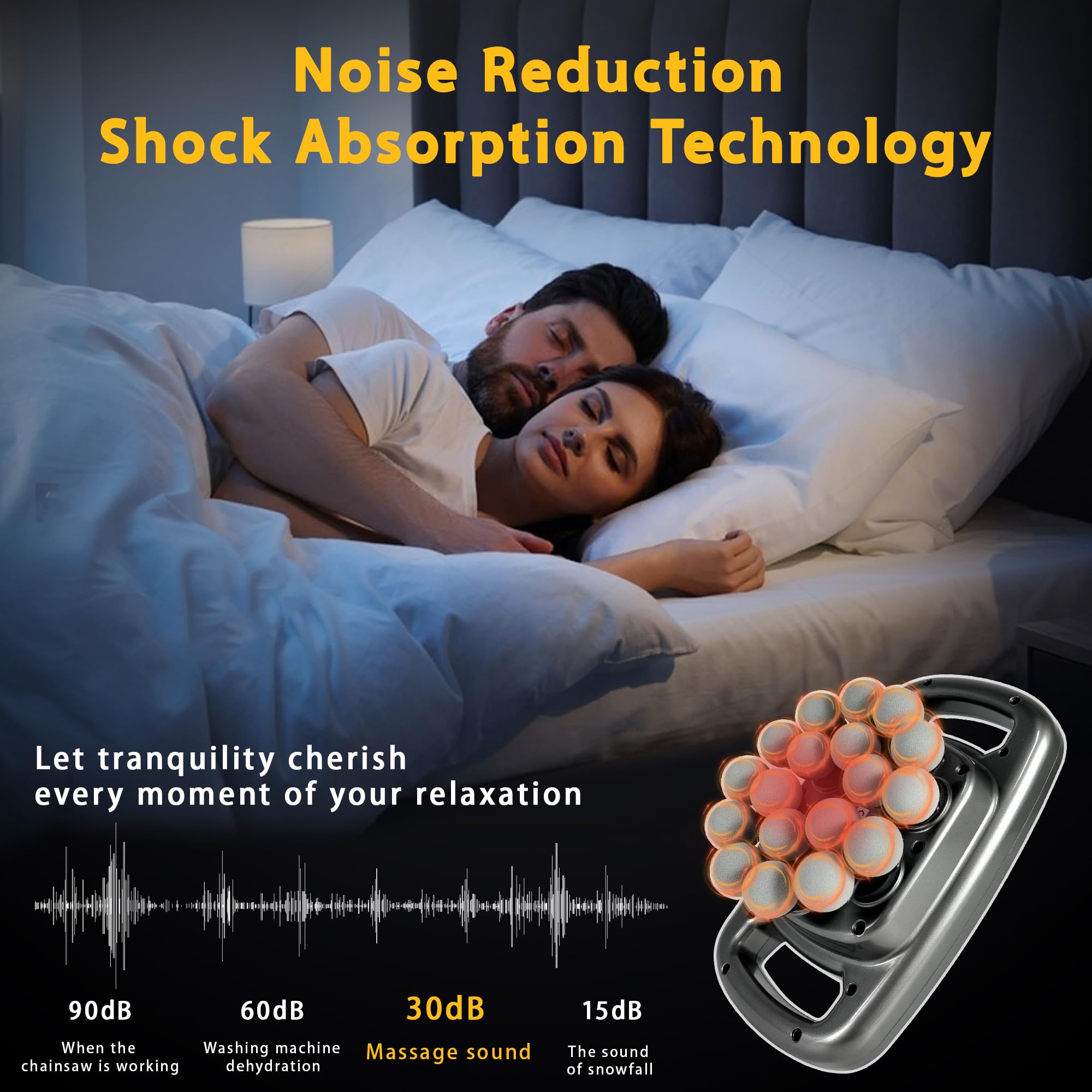 HYUVCX portable massage gun fits in a gym bag for on-the-go relief.