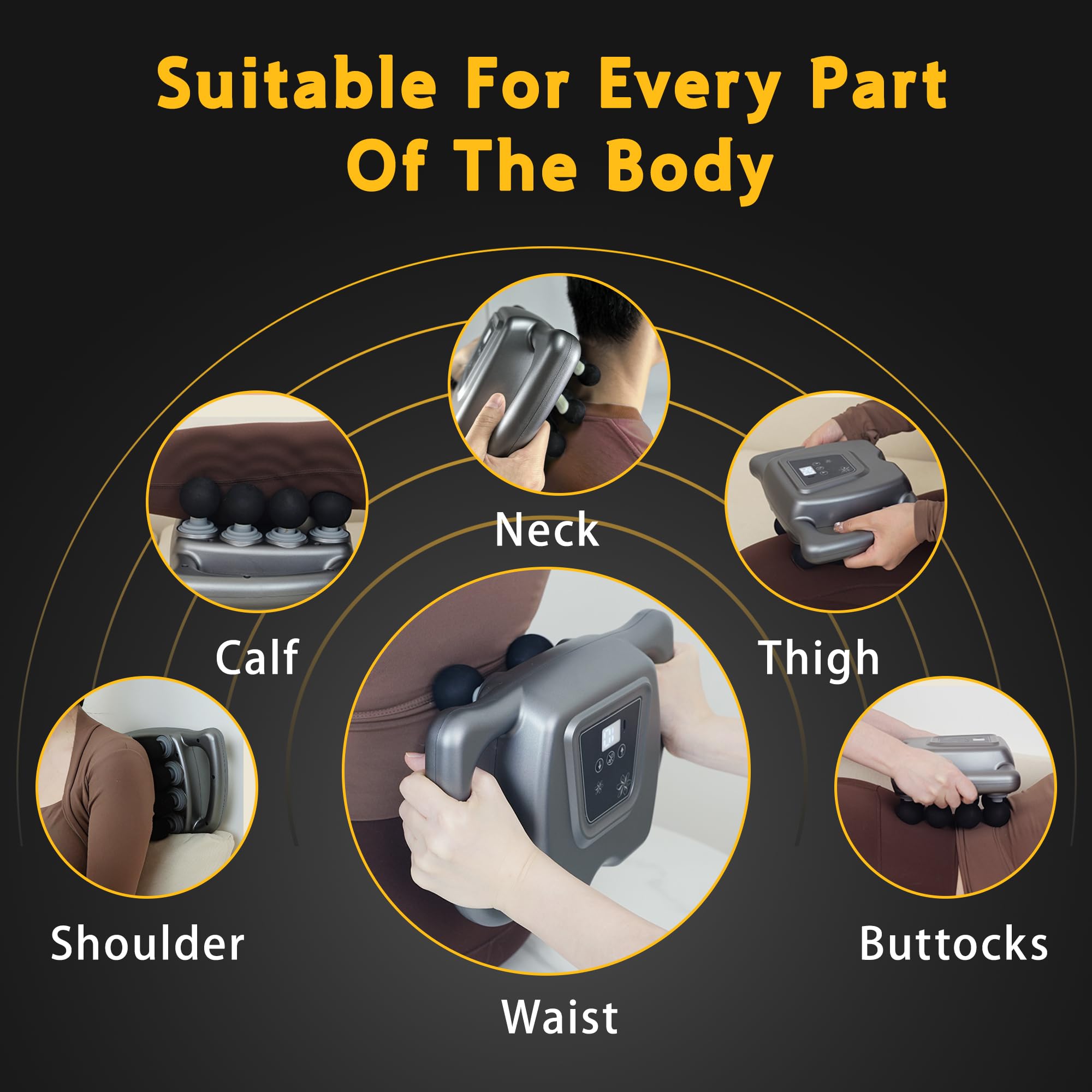 HYUVCX quiet anti-noise tech allows discreet sessions anywhere.