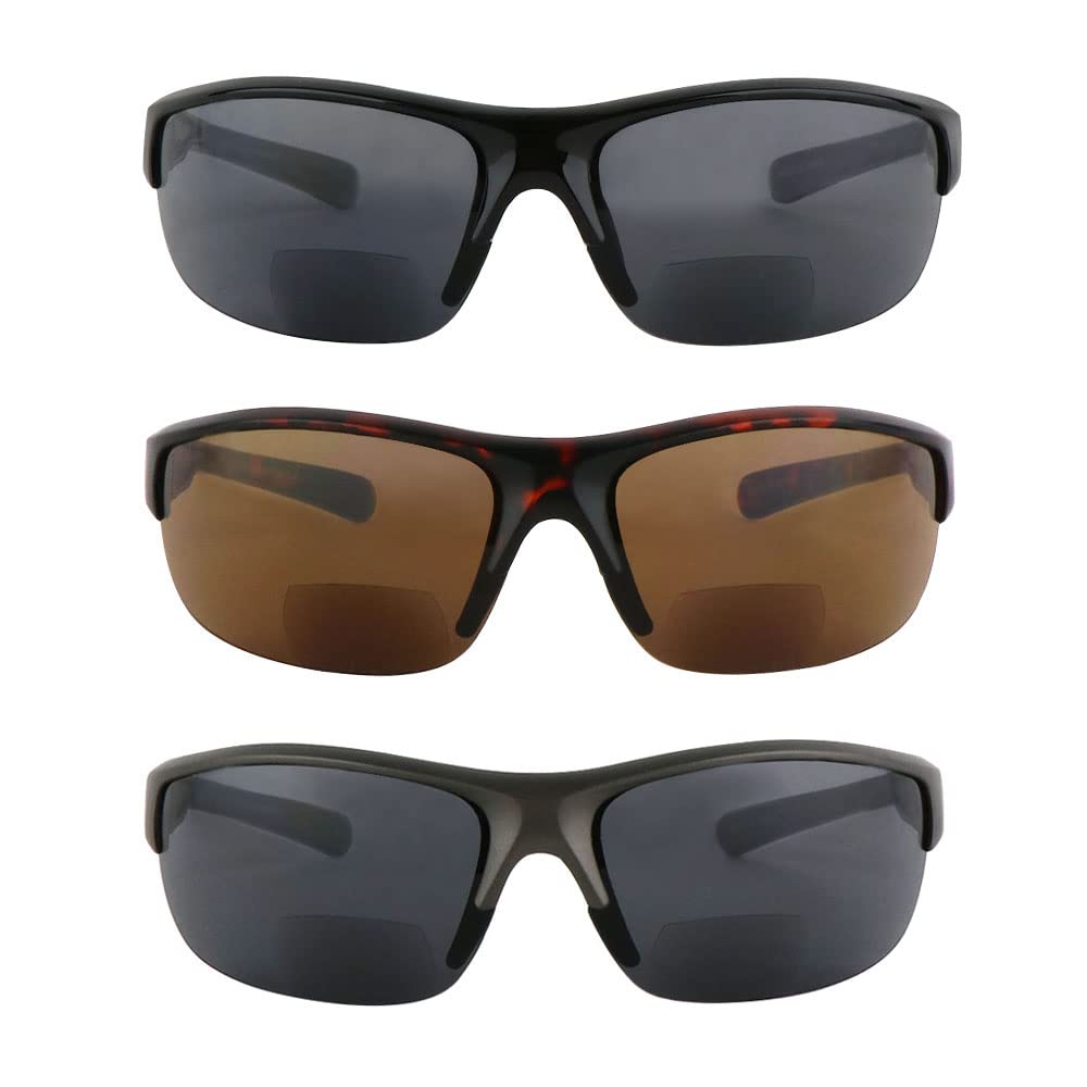 Hyyiyun inside-lens bifocal design blends discreetly with casual sunglasses.