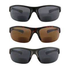 Hyyiyun inside-lens bifocal design blends discreetly with casual sunglasses.
