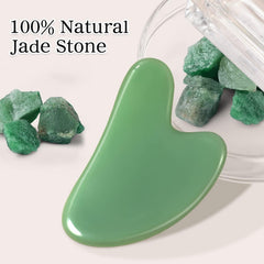 HZLXMYXO1 gua sha back tool in pink jade for upper body massage