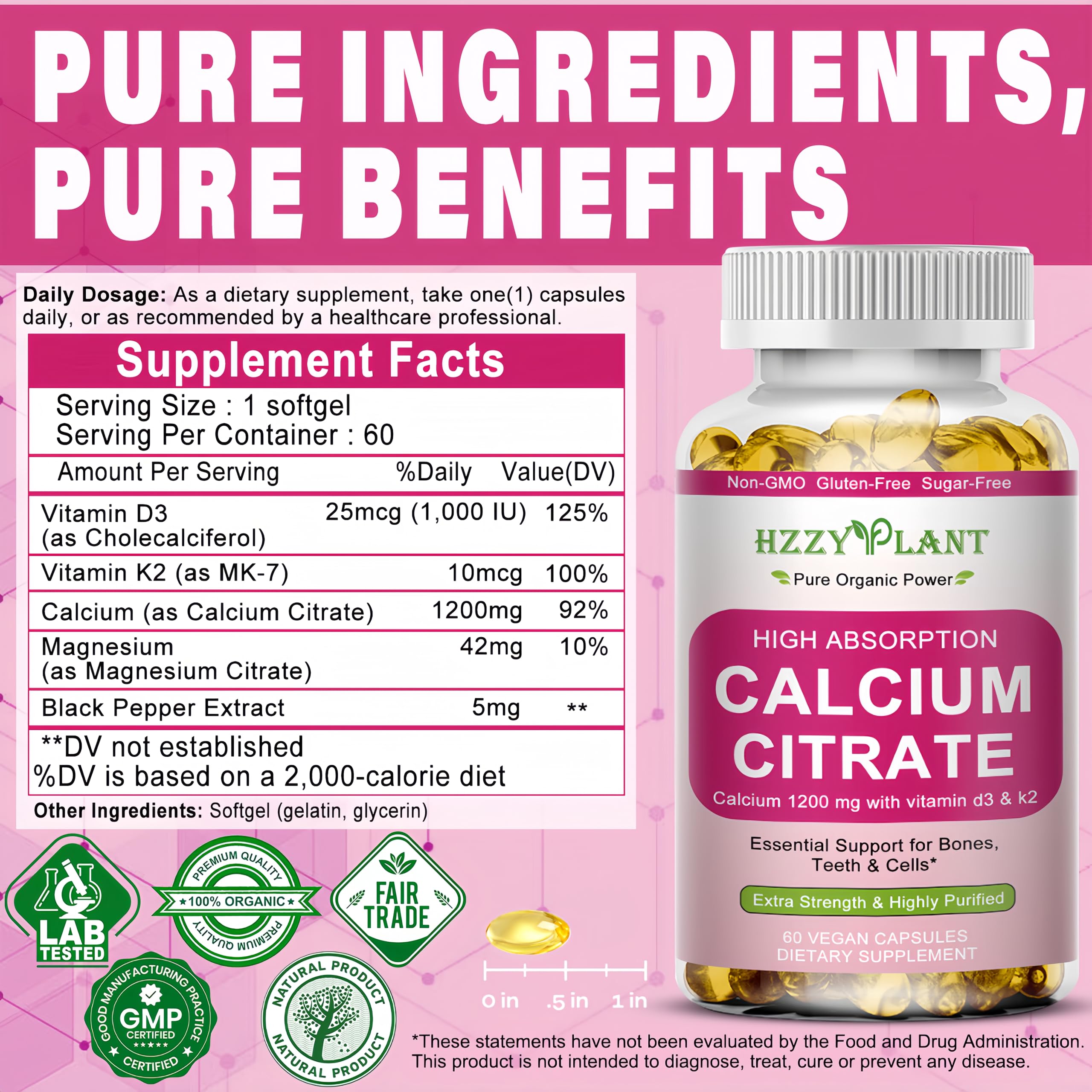 HZZYPLANT Bottle on dresser under light for easy daily supplementation