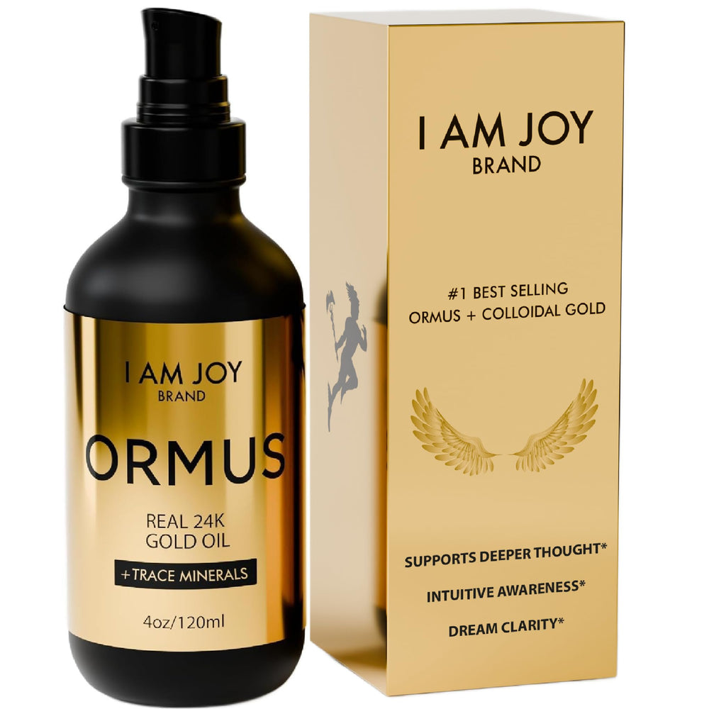 I Am Joy Co Ormus Gold Oil user-friendly dropper enables controlled application