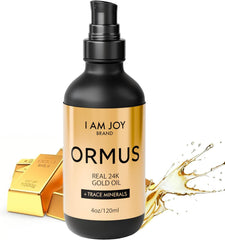 I Am Joy Co Ormus Gold Oil bottle showing a mineral-rich elixir for focused thinking