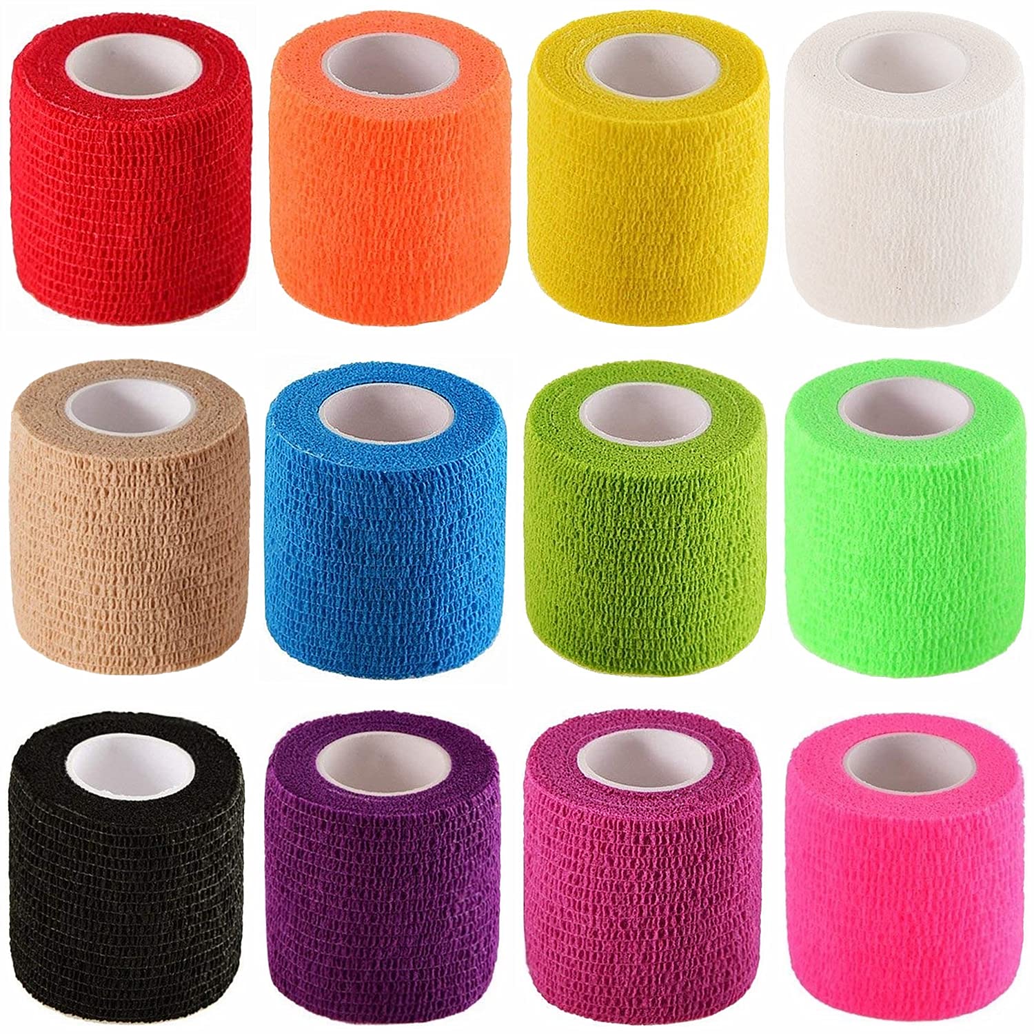 i-CHONY 12-pack color assortment provides ready-to-use self-adhesive support.