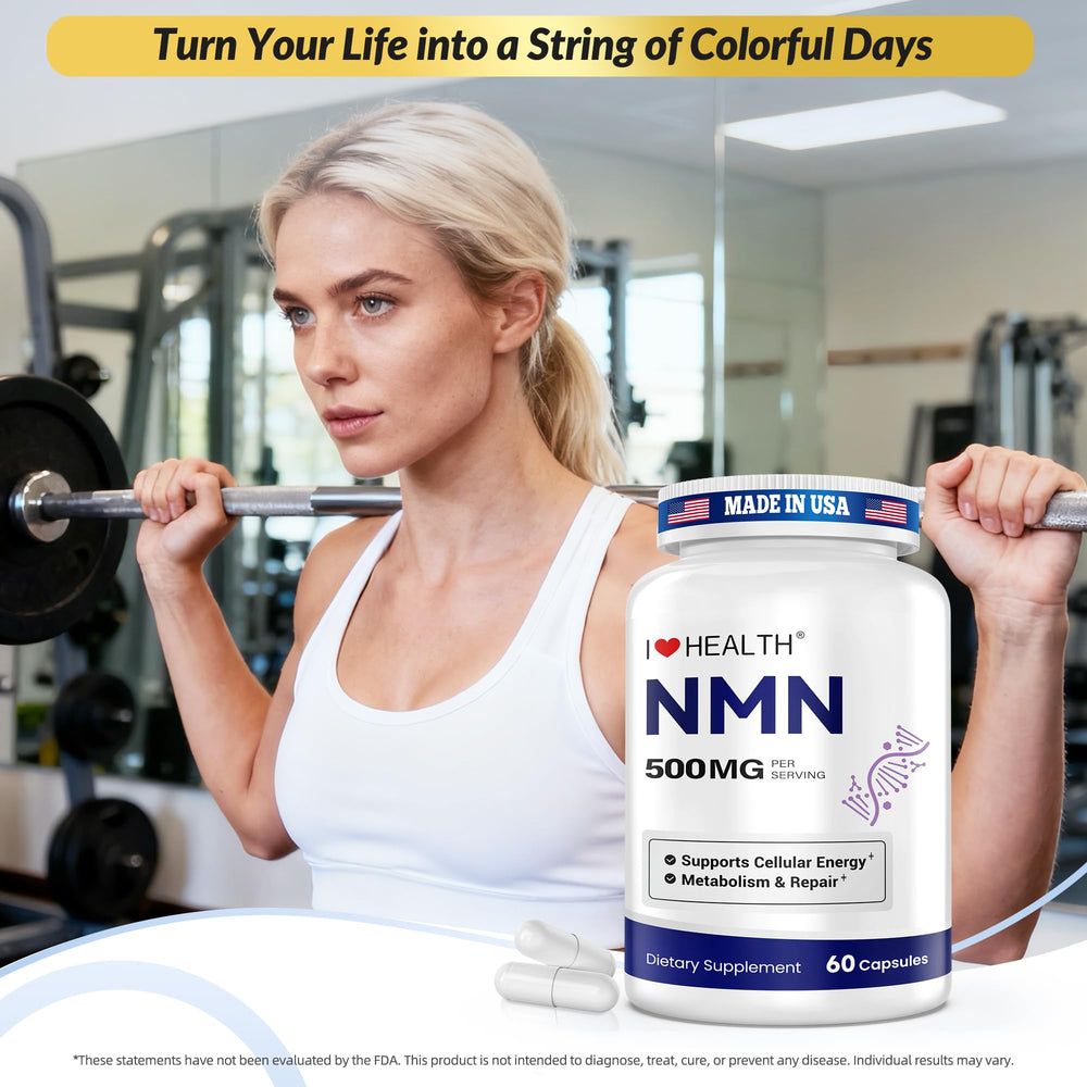 I LOVE HEALTH NMN vegan and gluten-free labeling supports dietary compatibility.