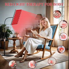 i-Venoya full-body red light panel covers a wide area for larger treatment zones.