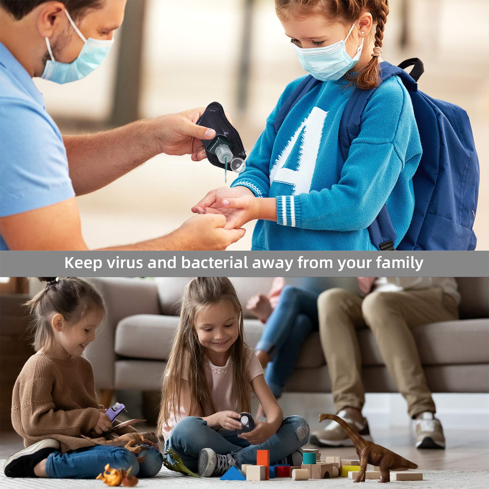 IACA collapsible funnel simplifies filling these small bottles quickly and cleanly.