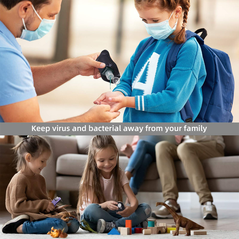 IACA collapsible funnel simplifies filling these small bottles quickly and cleanly.