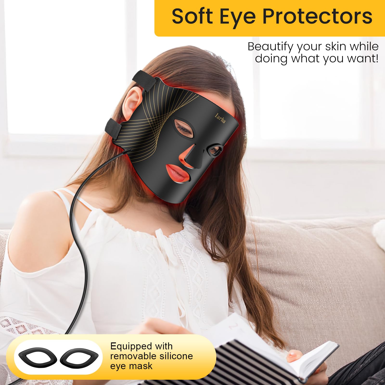 Iarha rechargeable remote control with timer for sessions
