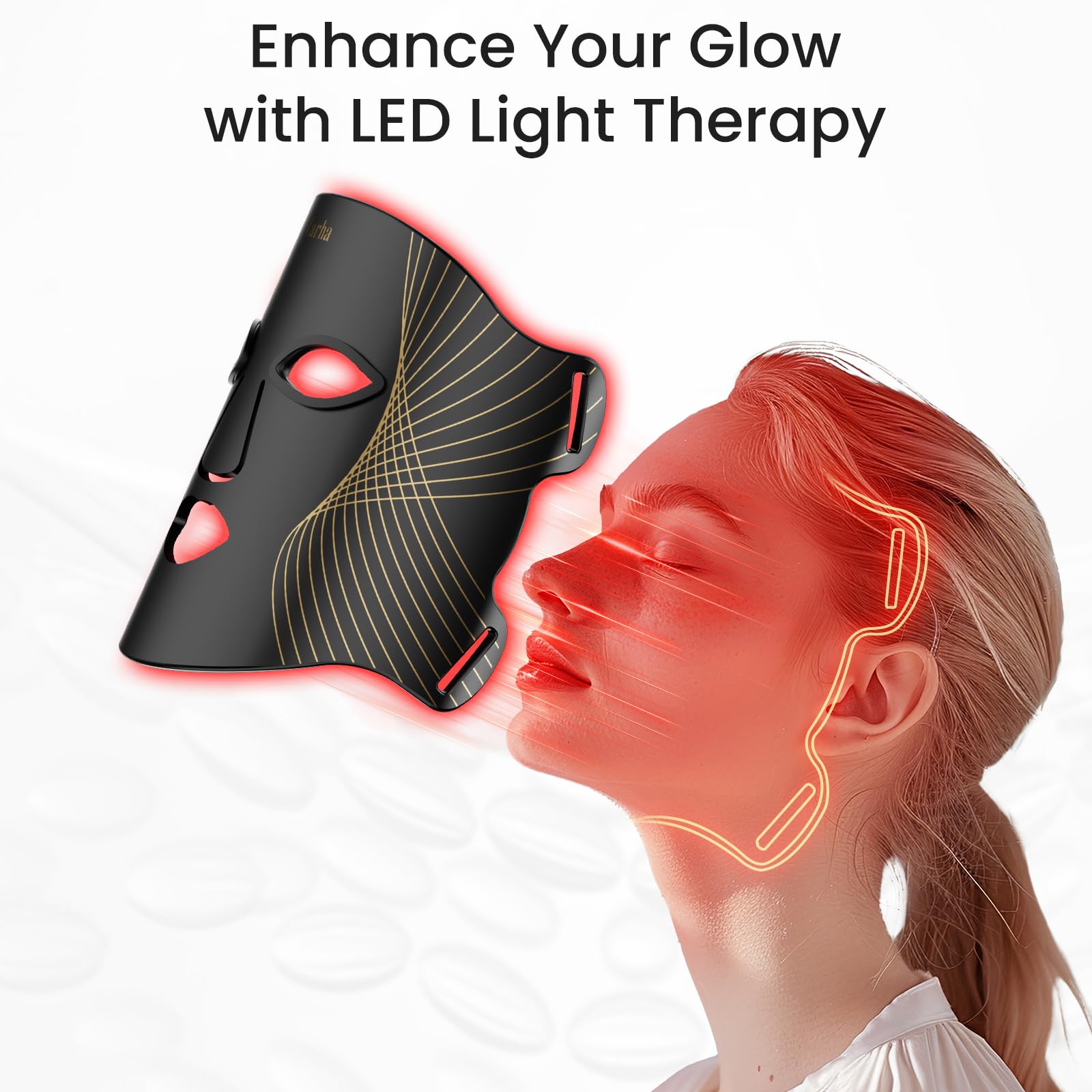Iarha soft silicone mask material comfortable and skin-friendly