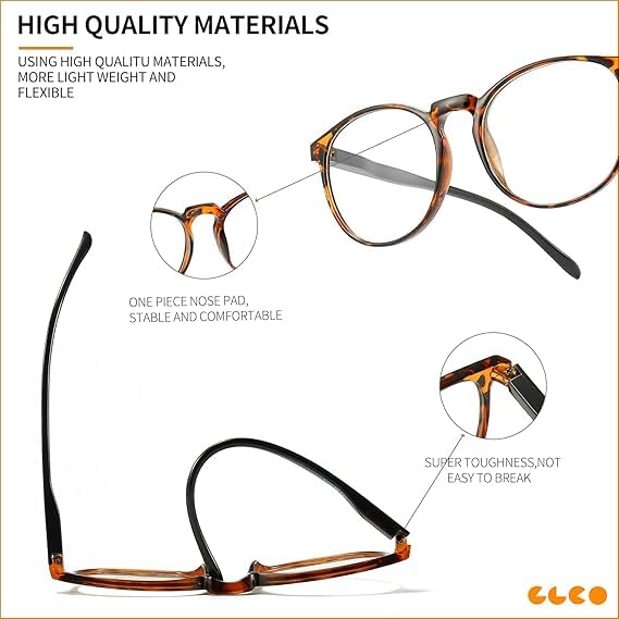 IBOANN anti-glare blue light glasses in a 3-pack for women