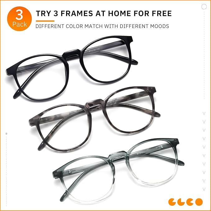 IBOANN travel-friendly blue light glasses set for on-the-go protection