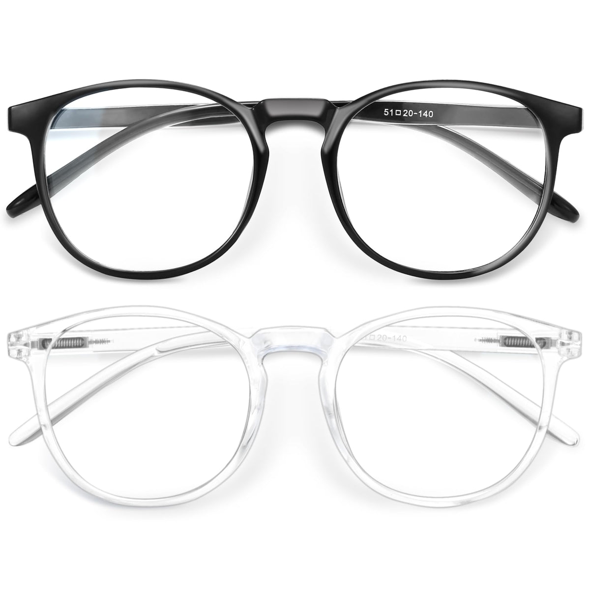 IBOANN blue light glasses for women reduce eye strain during long screen work.