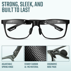 IBOANN glasses worn at night driving for better contrast and comfort.