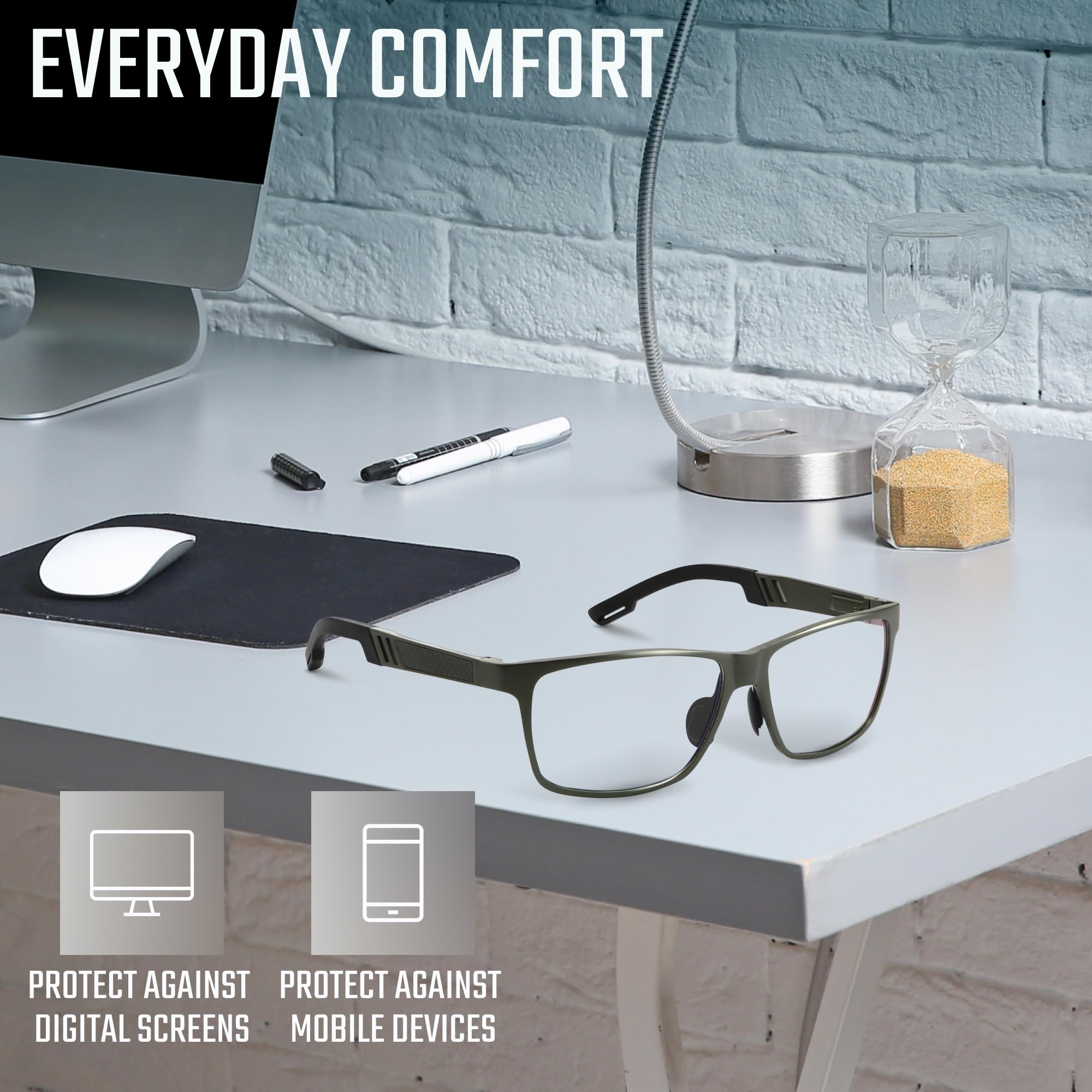 IBOANN Carbon blue light blocking glasses unboxing shows premium packaging and case.
