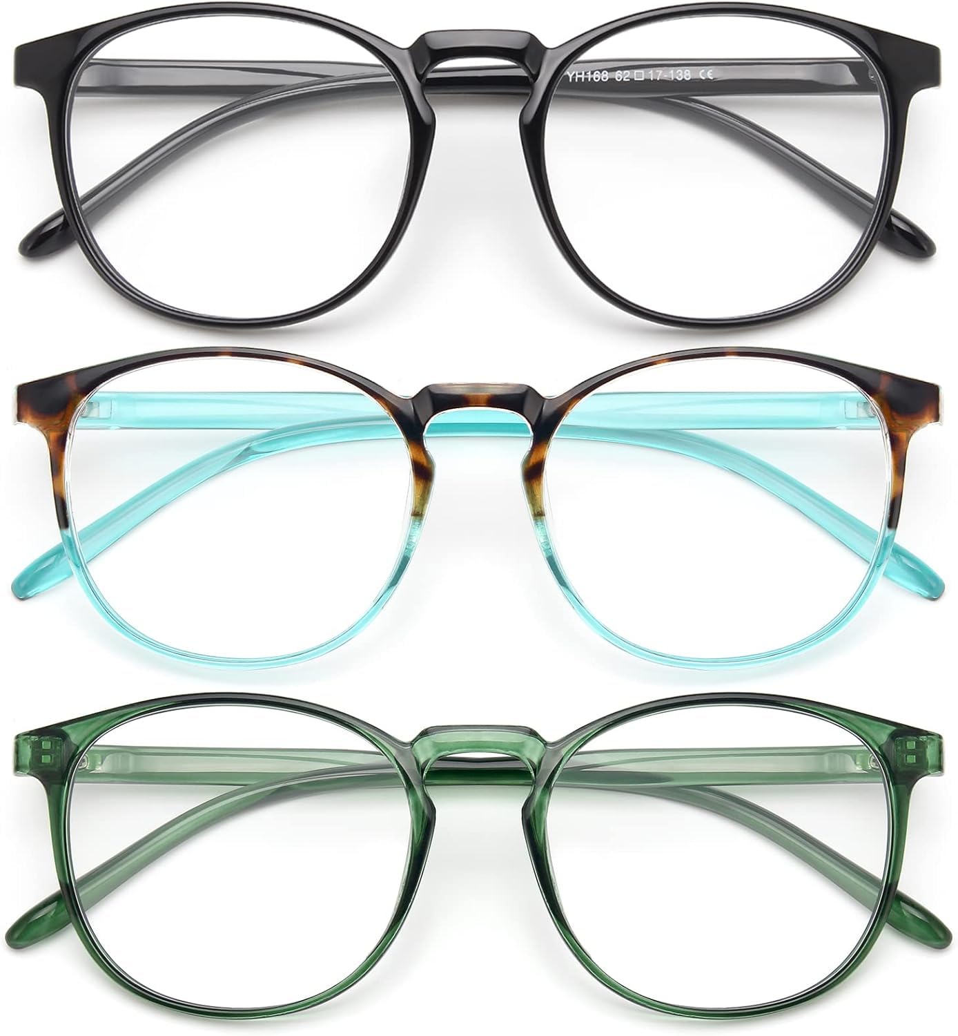 IBOANN Chic and Comfy blue light glasses with round frames for daily screen comfort.