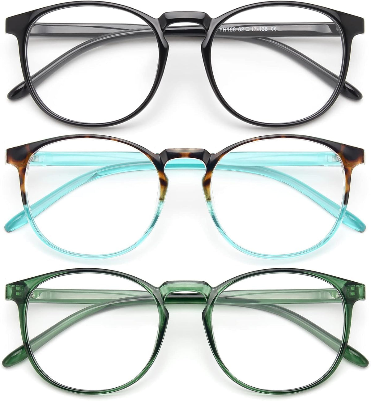 IBOANN Chic and Comfy blue light glasses with round frames for daily screen comfort.