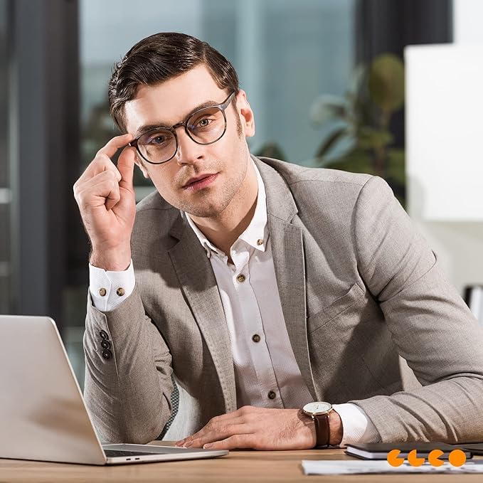IBOANN comfy blue light glasses, lightweight design for all-day wear and reduced strain