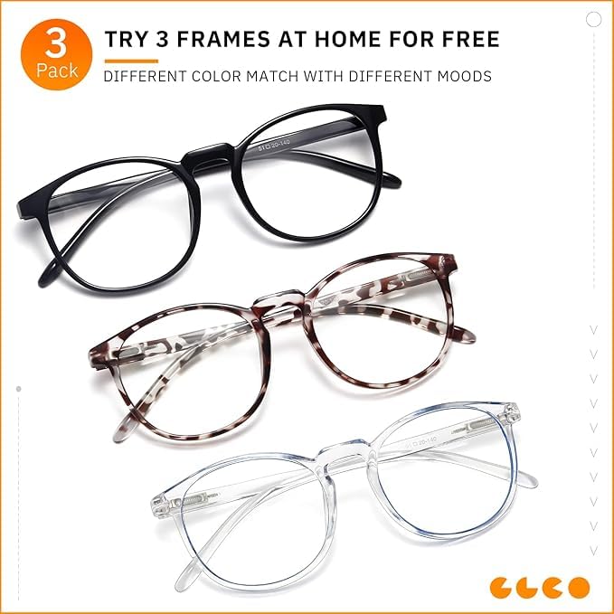 IBOANN daily-use blue light glasses ideal for desk work and screen time