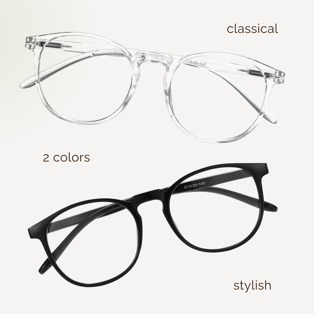 IBOANN lightweight blue light glasses stay comfortable for all-day use.