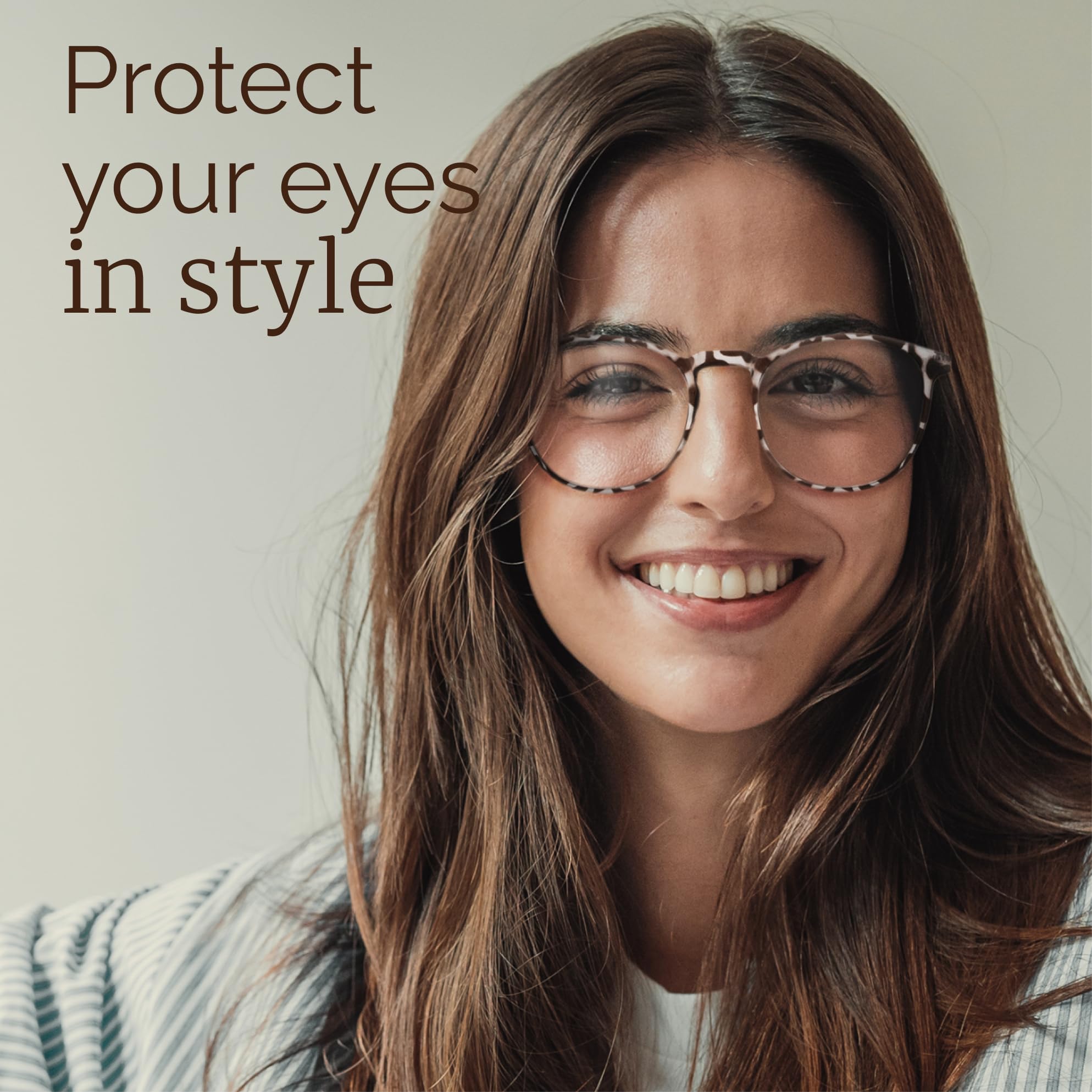 IBOANN retro frame blue light glasses offer comfortable daily wear.