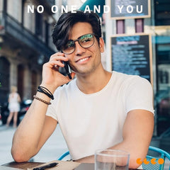 IBOANN round-frame glasses on model, designed for all-day comfort.