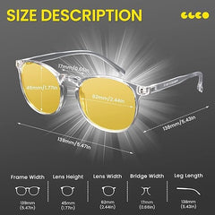 IBOANN lightweight round-frame glasses designed for all-day wear