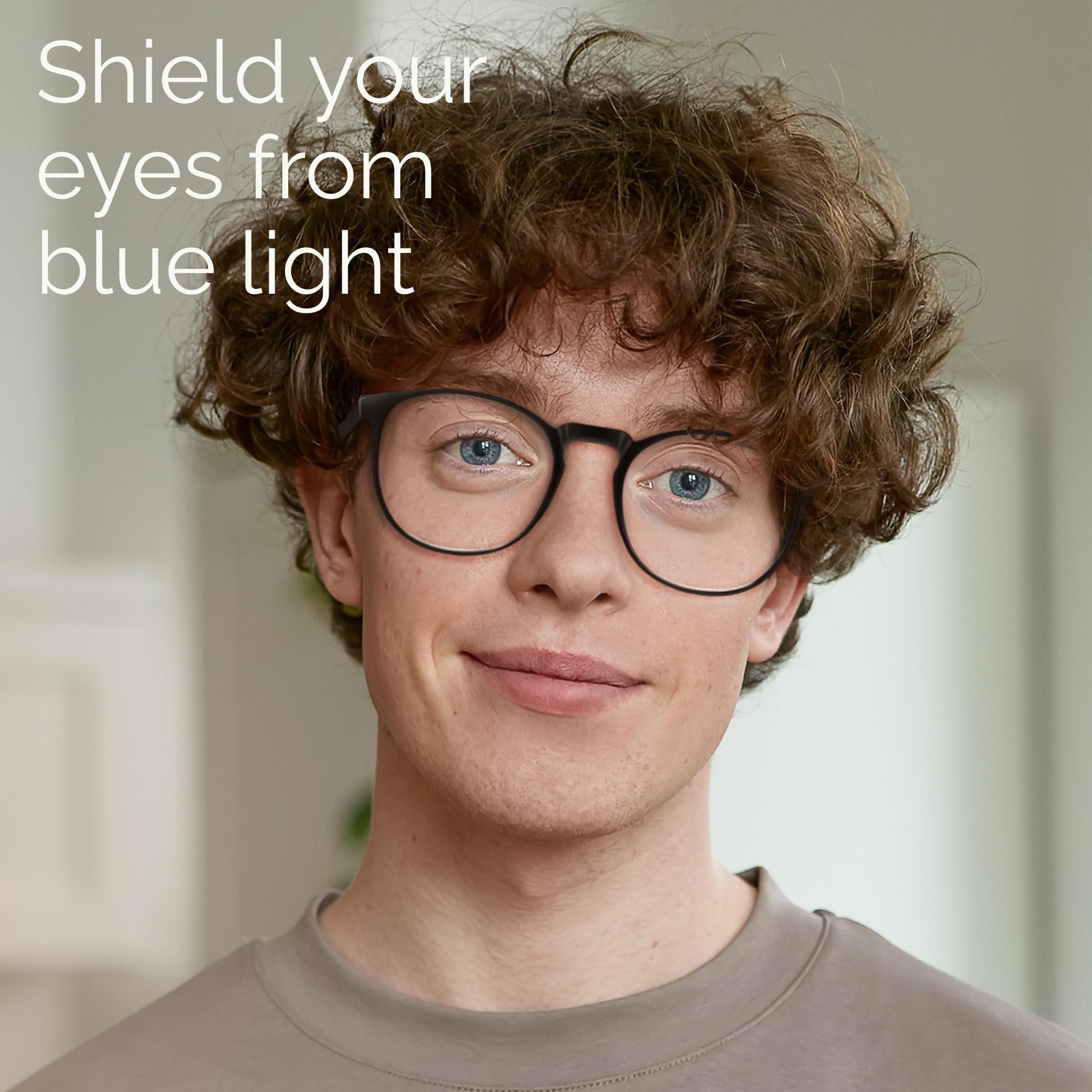 IBOANN screen-time relief glasses for women with round lenses