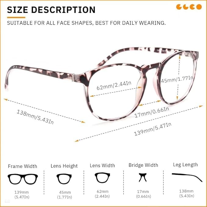 IBOANN three-pack blue light glasses, flexible replacement options.