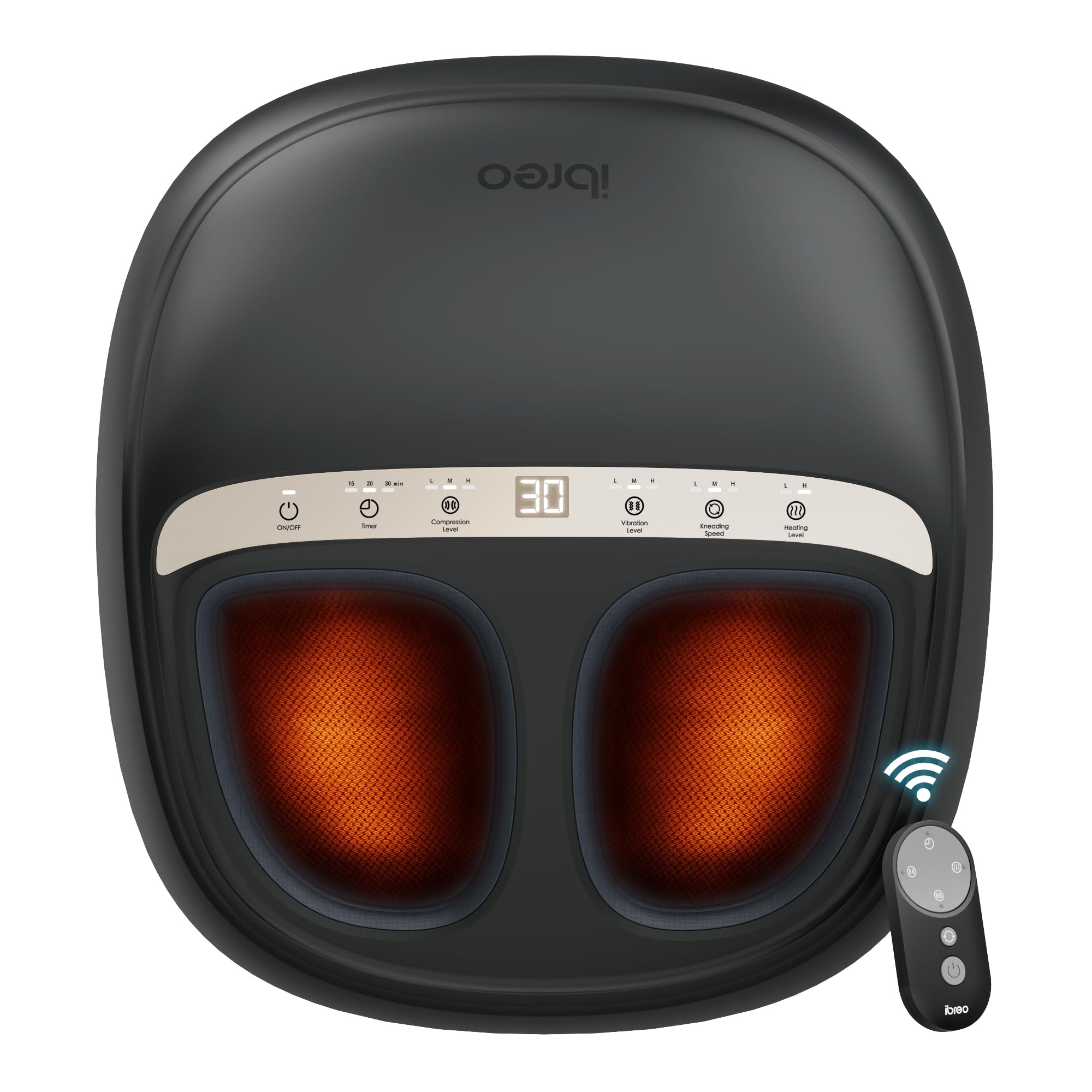 Ibreo 4-in-1 Shiatsu foot massager with deep kneading for relaxing feet