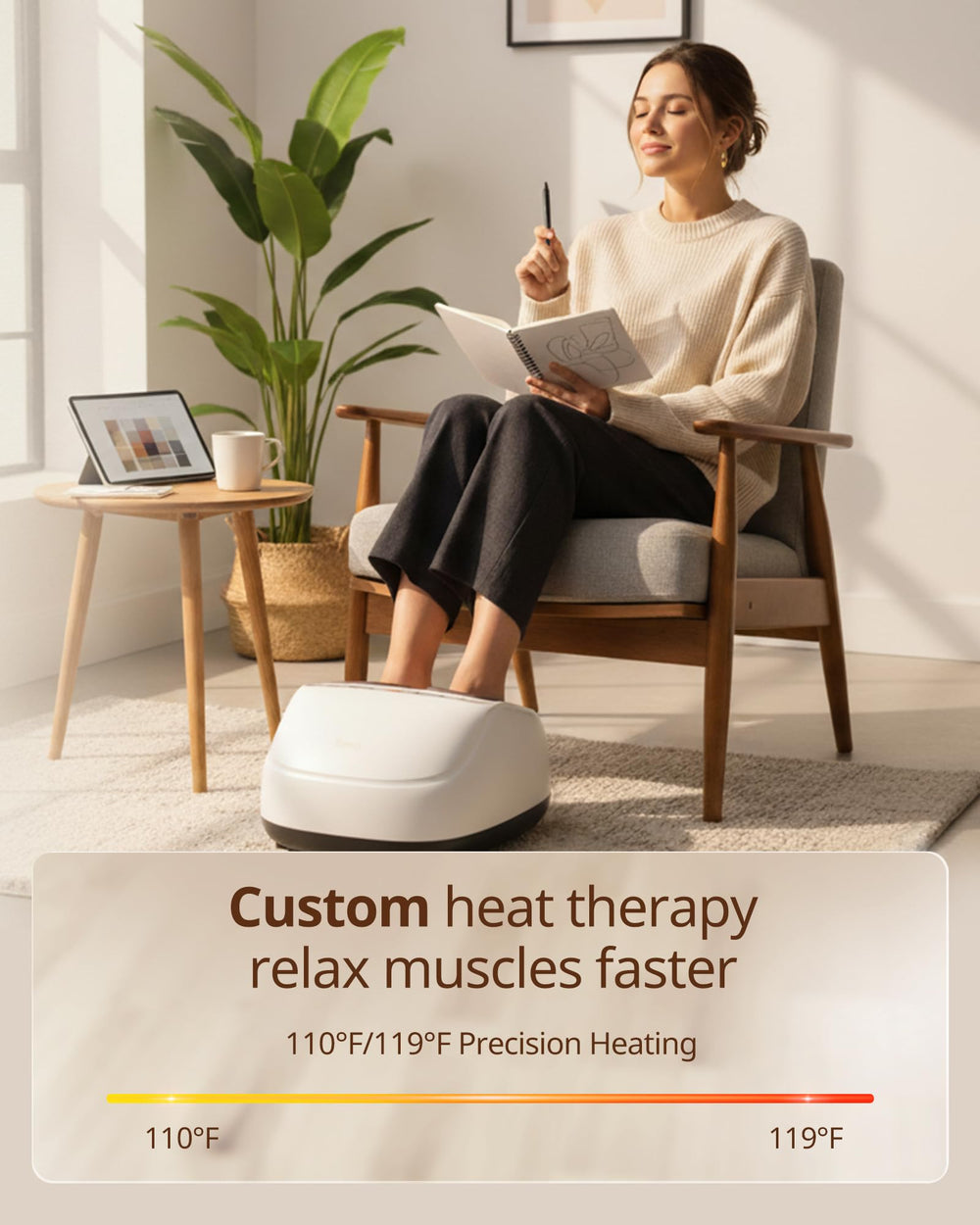 Ibreo air compression pads soothe legs and arches