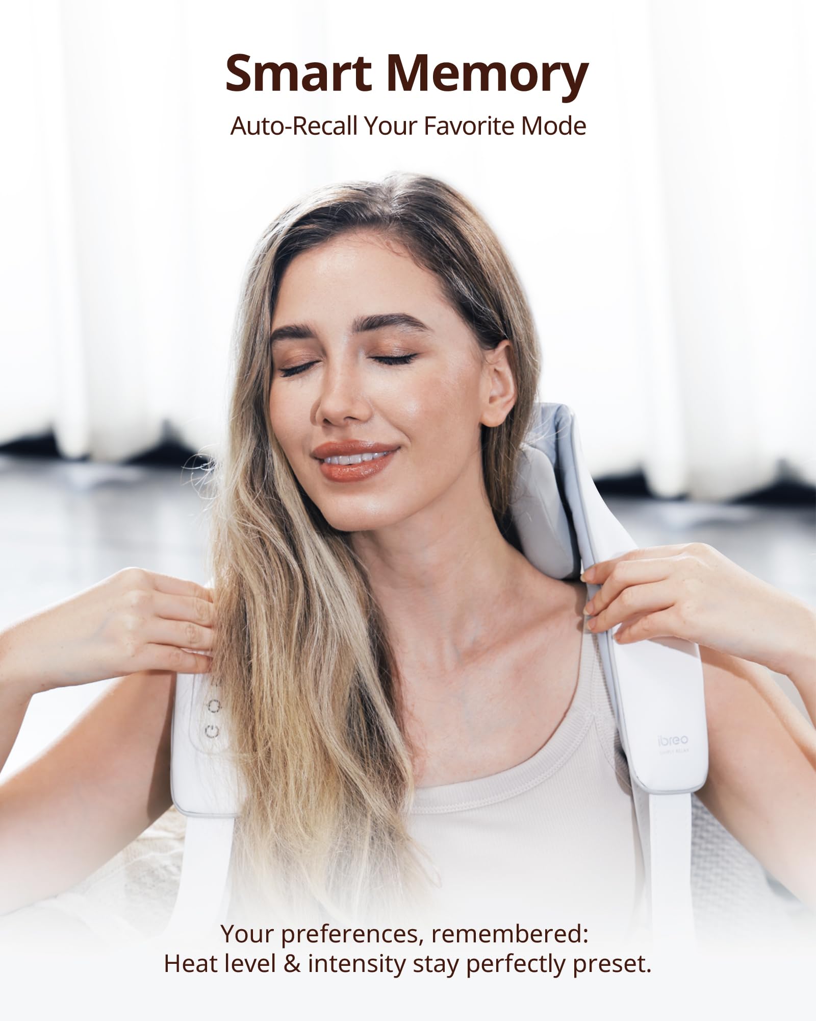 Ibreo heat settings at 104°F and 113°F for warm therapy on the go