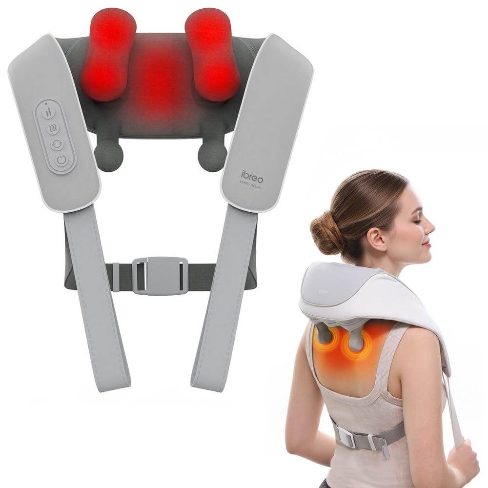 Ibreo cordless shiatsu massager front view for relaxing at home
