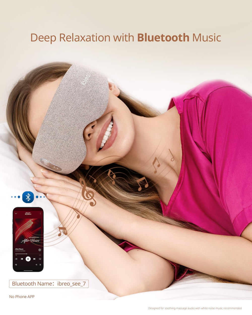 ibreo Eye Massager daily-use therapy session illustration