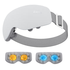 ibreo eye massager front view showing sleek design and heat cooling options for tired eyes