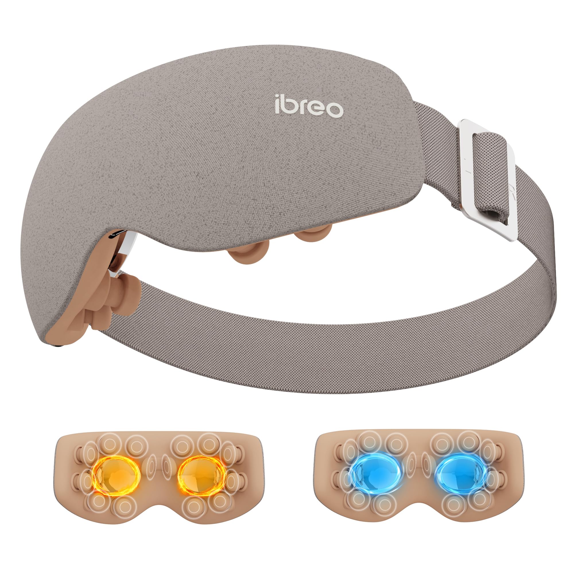 ibreo Eye Massager front view with heat and cool modes for eye care