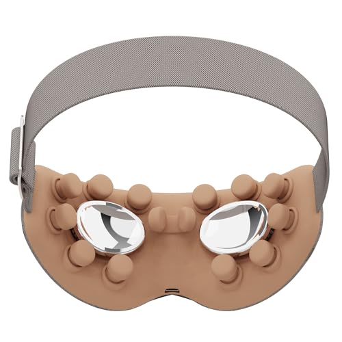 ibreo Eye Massager side view worn for hands-free relief