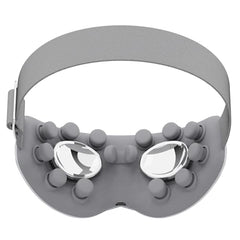 ibreo eye massager soft silicone heads close-up highlighting comfortable wear and skin-friendly contact
