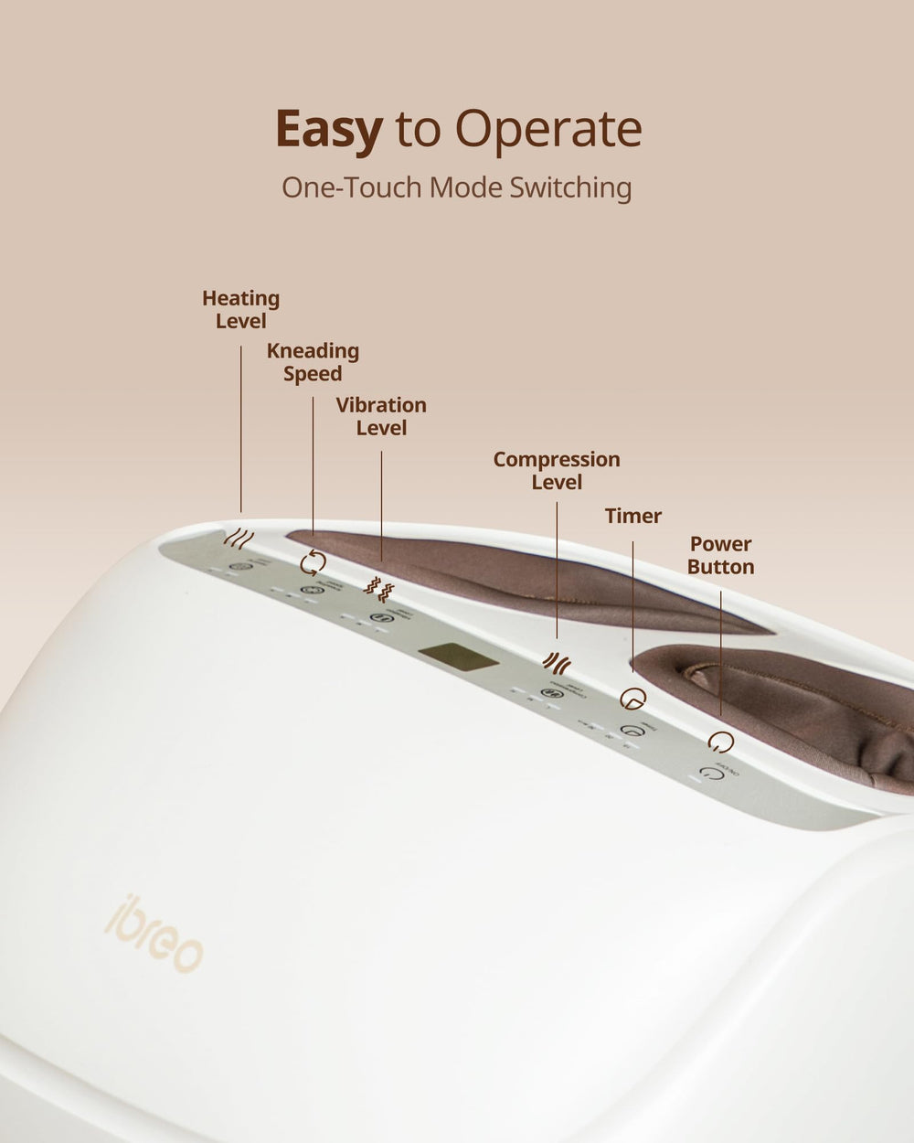Ibreo quiet operation and built-in timer for focused sessions