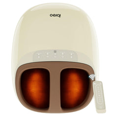 Ibreo Shiatsu foot massager with remote for customizable home sessions.