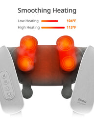 Ibreo wearable back massager with adjustable straps for hands-free use