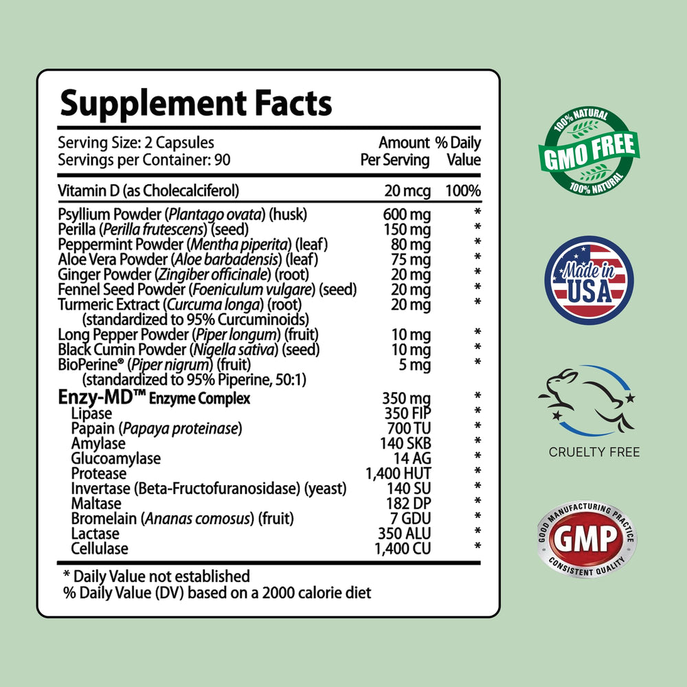 IBS Clear capsules closeup highlighting easy-to-take capsules for ongoing routine.